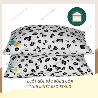 Ruột gối đầu 💖FREESHIP💖 bông gòn cao cấp VANDA mẫu beo trắng