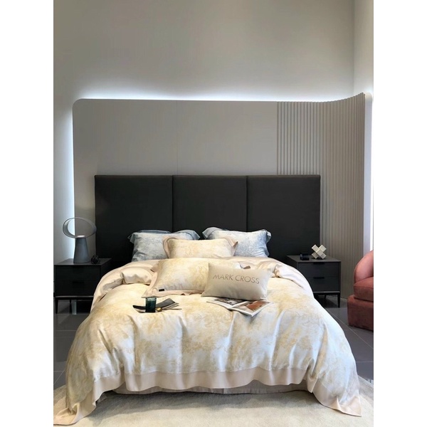 Chăn ga gối Tencel Markcross hoạ tiết Dior 2022