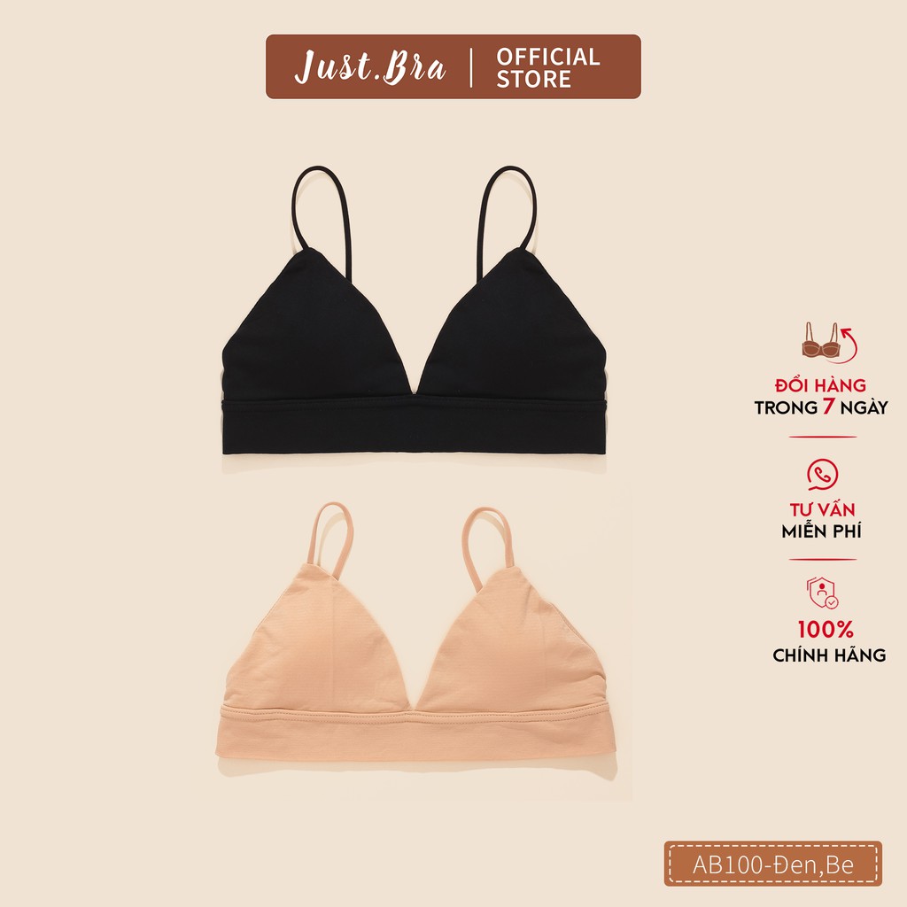 Combo 2 áo ngực Just Bra tam giác Basic cotton mềm Combo2_AB100