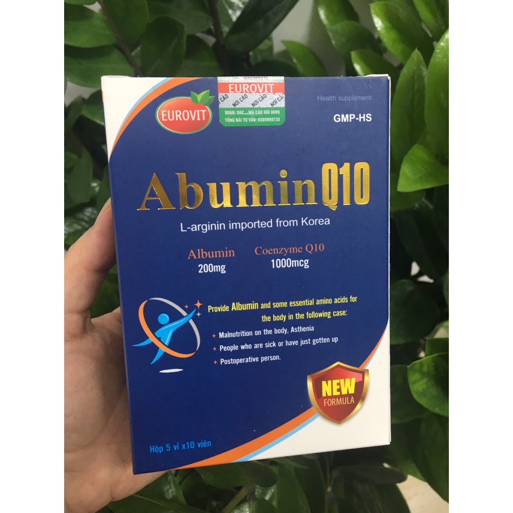 Abumin Q10 – Hỗ trợ cho người bị suy nhược cơ thể, mệt mỏi, mới ốm dậy, đề kháng kém