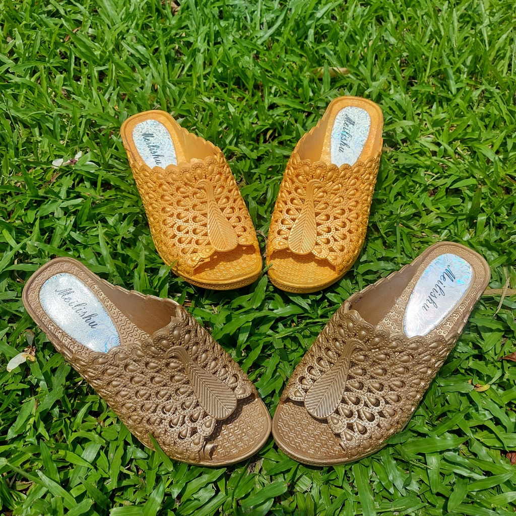 DÉP NHỰA DẺO NỮ ĐI MƯA CAO 4CM