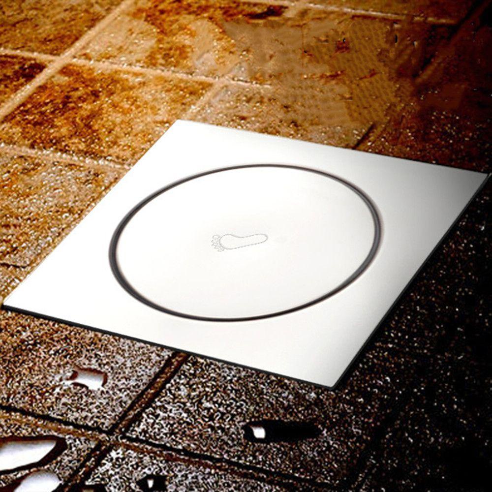 KUNHEV Nắp Cống Thoát Nước Sàn Nhà Tắm Bằng Thép Không Gỉ Tiện Dụng