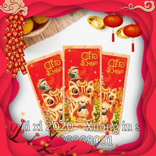 [Siêu Sale] [SALE 1K] Bao Lì Xì 2020 - Chủ đề Tết 3 Miền