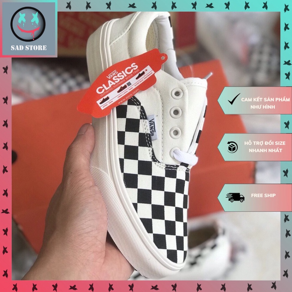 Giày Vans Caro Buộc Dây, Giày Vans Buộc Dây Hàng Cao Cấp Full Box + Bill | BigBuy360 - bigbuy360.vn