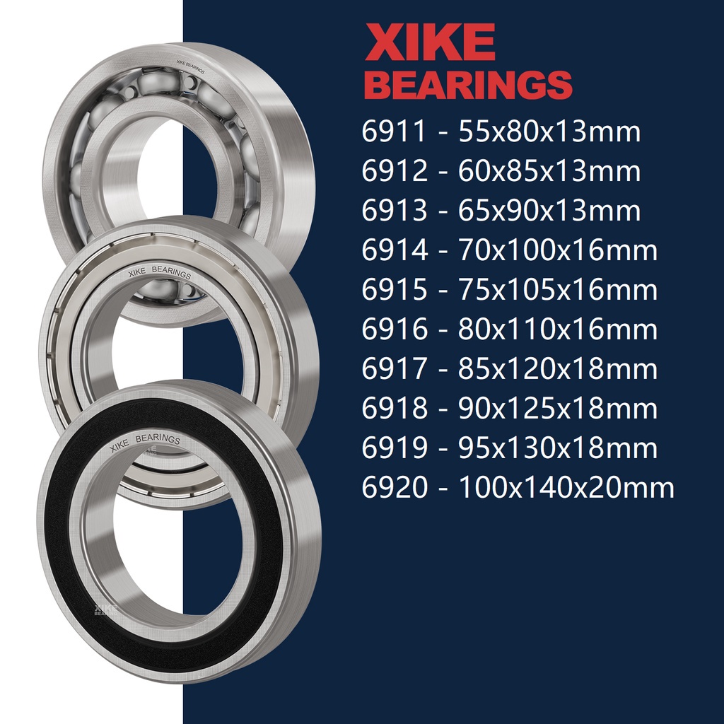 Vòng bi 6911 6912 6913 6914 6915 6916 6917 6918 6919 6920 2RS/Z/Open