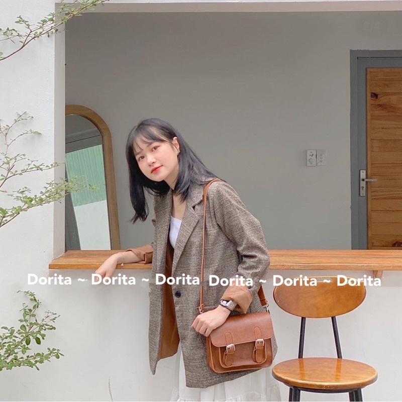 [Ảnh thật/Video] Áo khoác dạ 2 lớp, 1 cúc. Áo Blazer 2 lớp Hàn Quốc - Dorita Boutique
