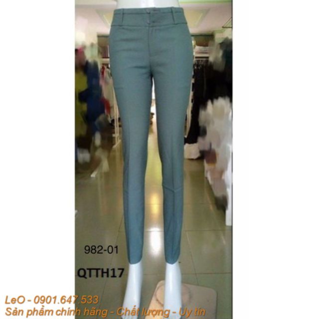 Quần tây Thái hòa màu xanh ngọc 982-01