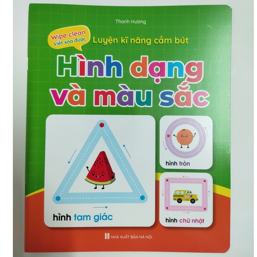 Bộ luyện kỹ năng cầm bút cho bé, vẽ xóa được giúp bé phát triển thông minh hơn.