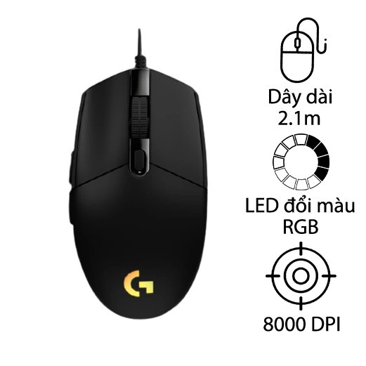 Chuột Gaming, Chuột Chơi Game Logitech G102 Led RGB 8000DPI