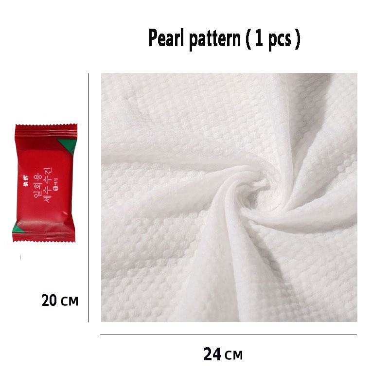 1 Khăn Nén Cotton Dày Dặn Dùng Một Lần Màu Kẹo Cho Nữ