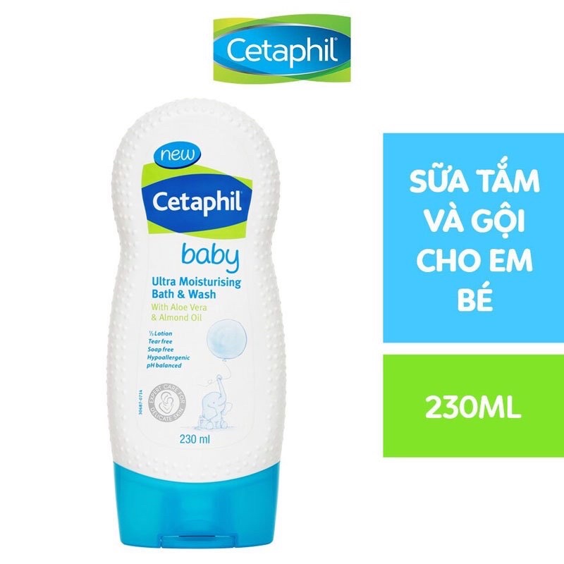 Sữa tắm gội Cetaphil 230ml cho bé (hàng úc)