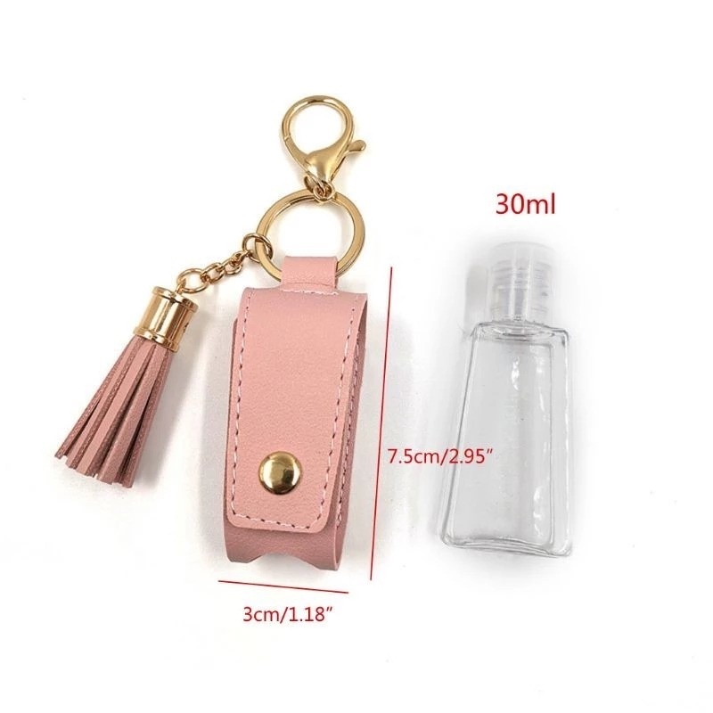 Hộp Đựng Nước Rửa Tay Mini Bằng Da PU Có Móc Treo Chống Rò Rỉ Tiện Dụng