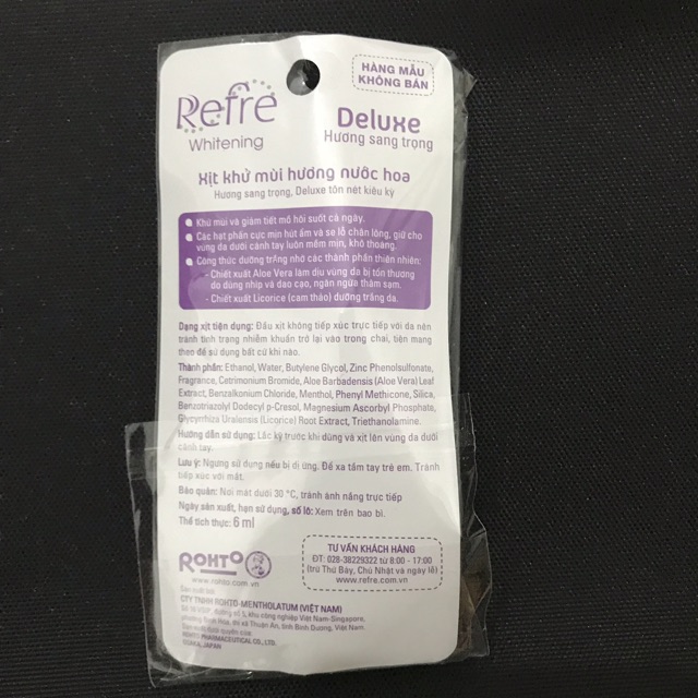 Xịt khử mùi Refre hương sang trọng 6ml | BigBuy360 - bigbuy360.vn