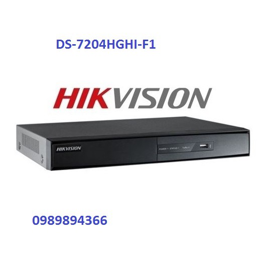 Đầu ghi hình HD-TVI 4 kênh chuẩn H.264+ HIKVISION DS-7204HGHI-F1