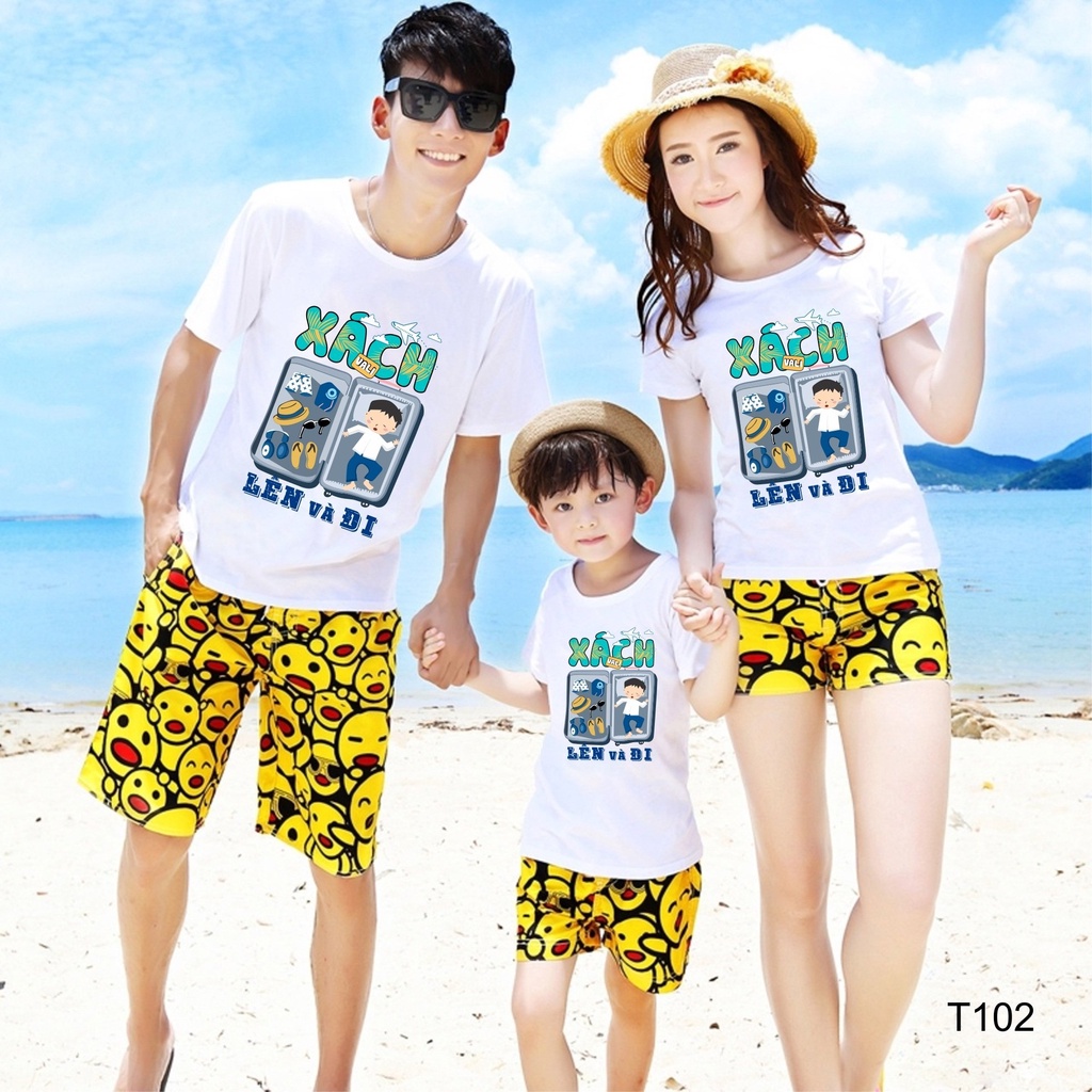 Áo thun đồng phục đi biển, áo đồng phục hội nhóm đi chơi, du lịch chất cotton mát mẻ BSTDP08