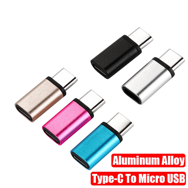 TBTIC Bộ chuyển đổi dữ liệu hợp kim nhôm USB-C Type-C sang Micro USB