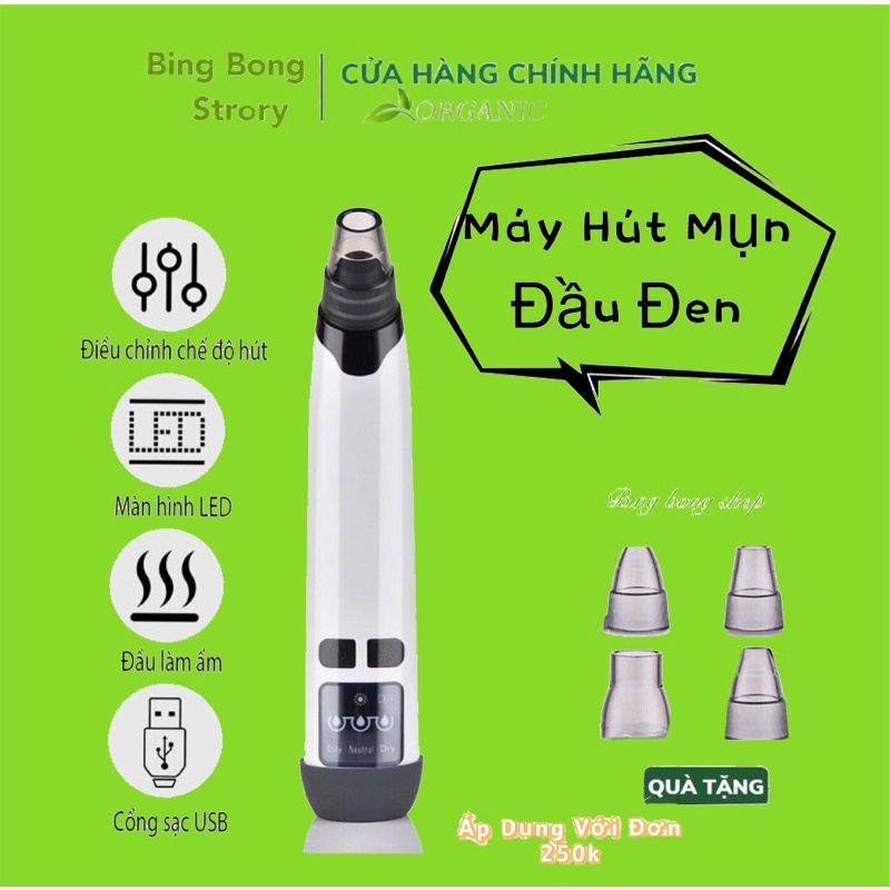 tặng đầu hút mụn body