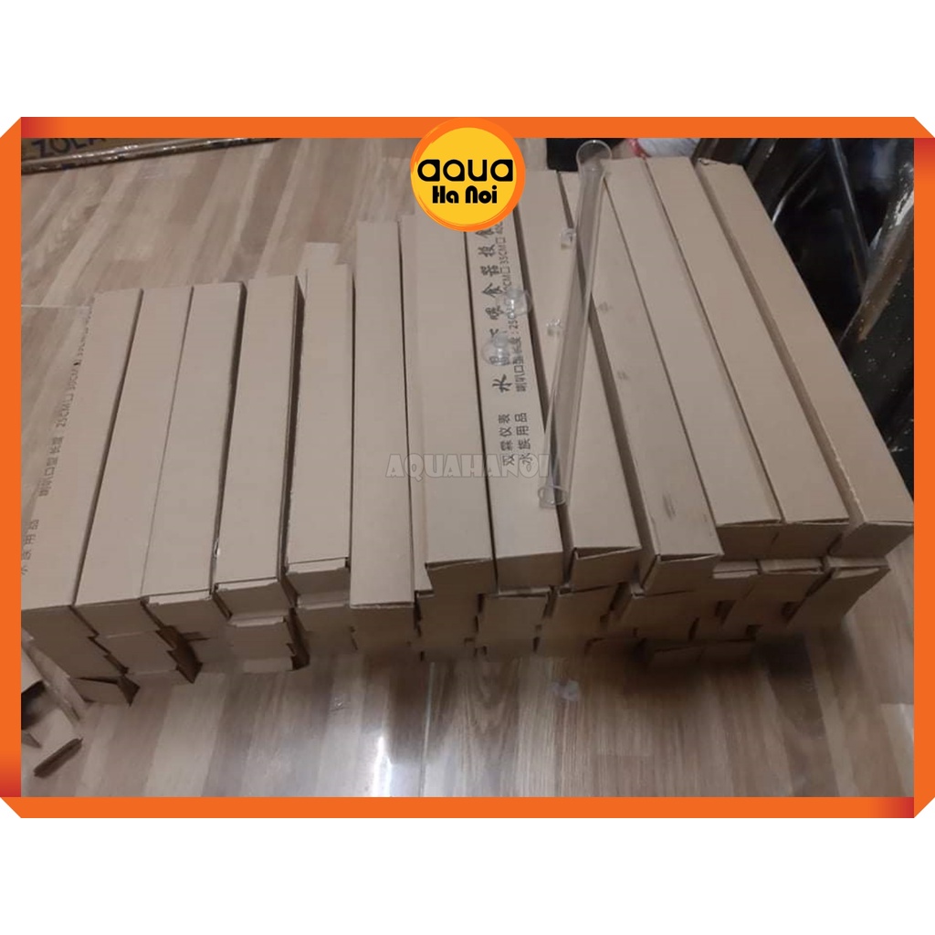 Ống thủy tinh cao cấp cho cá tép ăn - hạn chế sán, bọ nước - dài 25/30/40 cm
