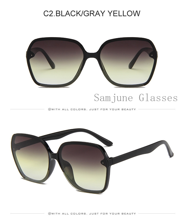 Kính Mát Thời Trang Gọng Đa Giác Phong Cách Âu Mỹ Cho Nữ Samjune