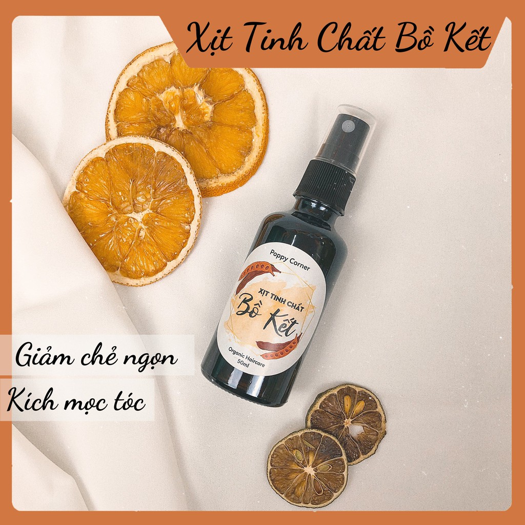 Xịt Tinh Chất Bồ Kết Kích Mọc Tóc Giảm Rụng Tóc Giảm Hói Giảm Bò Liếm - Poppy Corner