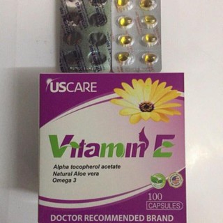 Viên Uống Vitamin E Hoa Cúc combo 3Hộp 100 viên.