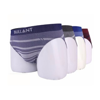 Combo 04 chiếc Quần lót tam giác nam, dệt liền cạp không đường may, kháng khuẩn khử mùi, quần lót nam Bullant