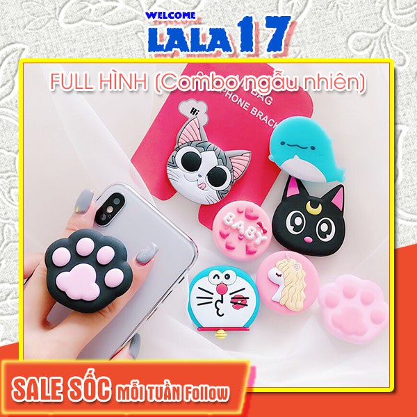 Set combo 5 Iring POP điện thoại cute dễ thương dán ốp lưng dán lưng giá sỉ rẻ - Lala17