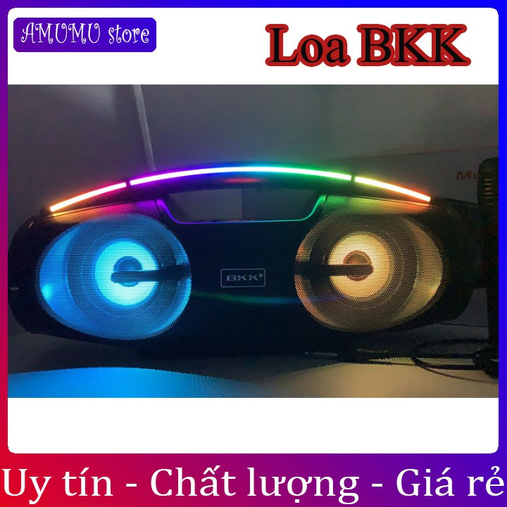 [Freeship]Loa Bluetooth Karaoke BKK B100 Tặng Mic-Pin Trâu, Bass Chắc Nịch, Hát Cực Đã Mẫu mới 2021 Bảo hành lỗi 1 đổi 1