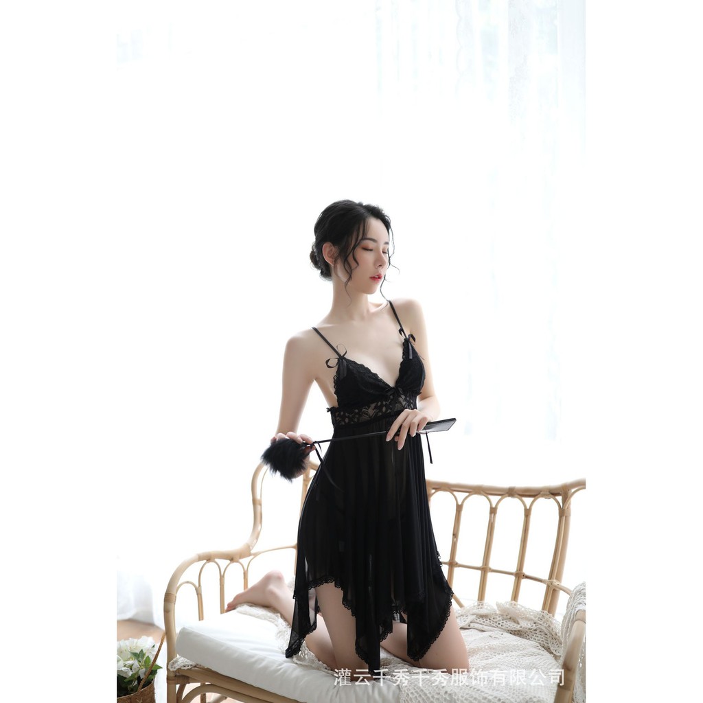 Váy ngủ sexy gợi cảm -chất voan thun G45 | BigBuy360 - bigbuy360.vn