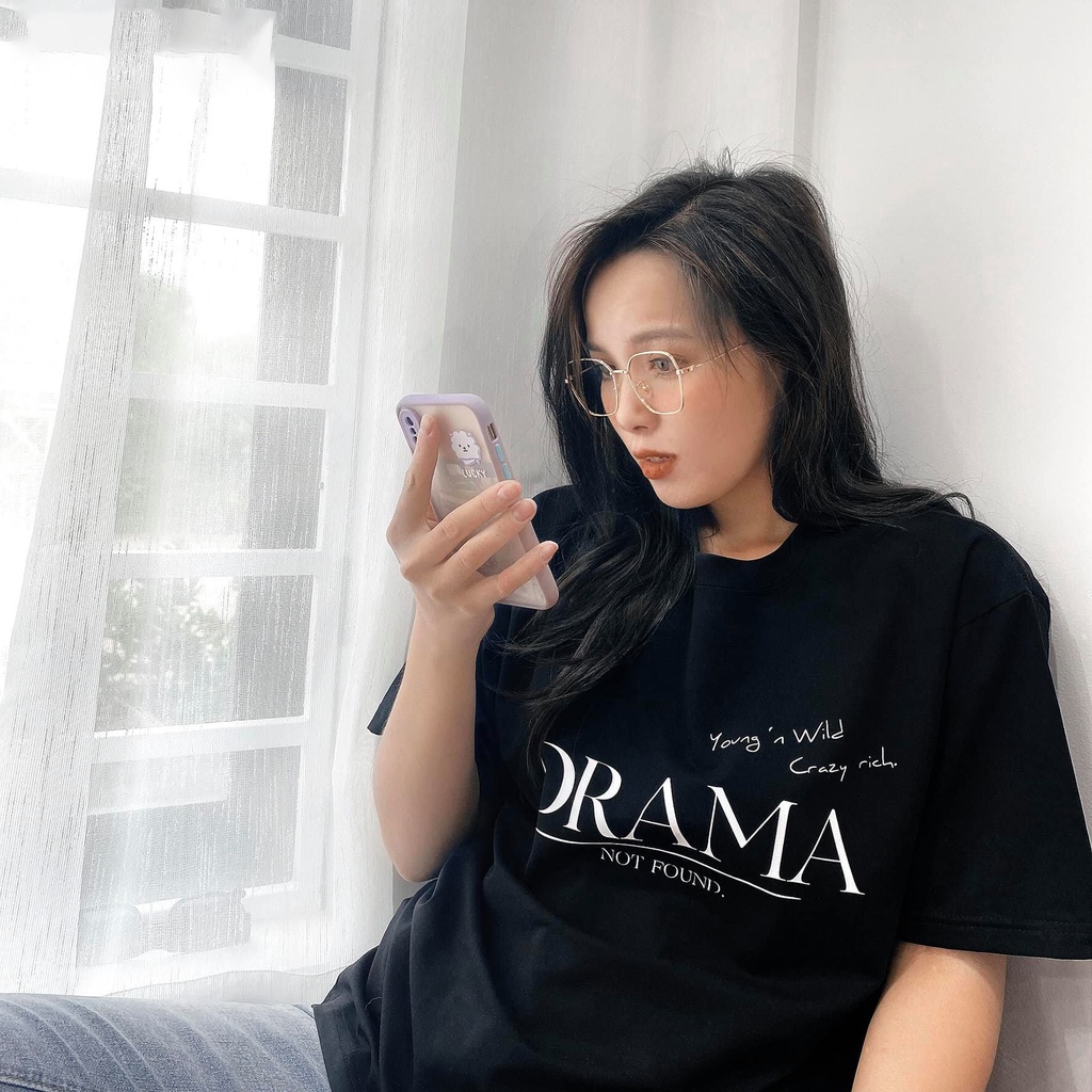 Áo Thun Unisex Nam Nữ HALEY Phong Cách Hàn Quốc,Chất Cotton Thoáng Mát CTN702