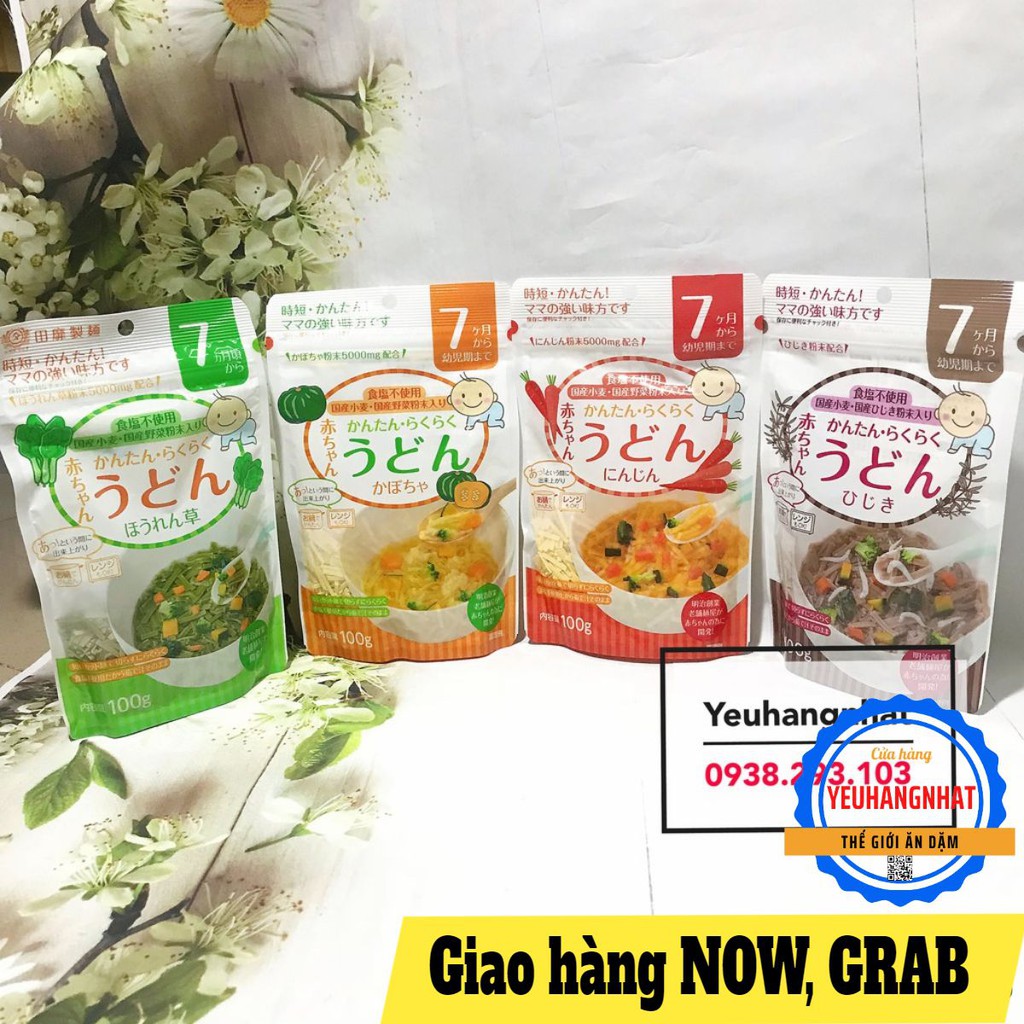 Mì Somen,Udon Rau Củ Nhật Bản (Tách Muối) Cho Bé