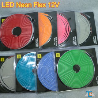 Cuộn 5M LED NEON ĐƠN SẮC đủ các màu 12V chống nước