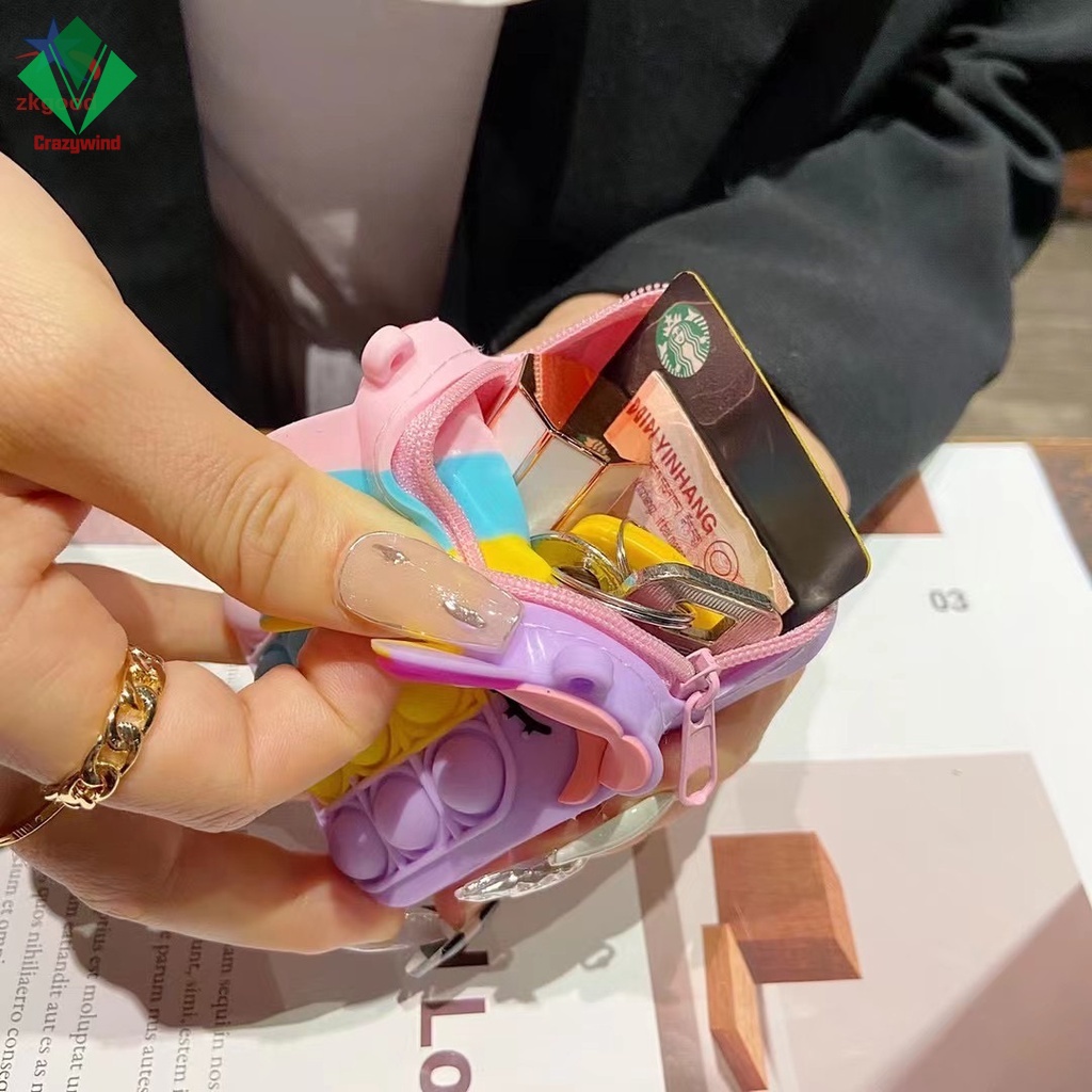 Túi pop it đeo chéo phiên bản giải tỏa căng thẳng cho bé 10x12cm, có quà tặng xinh yêu
