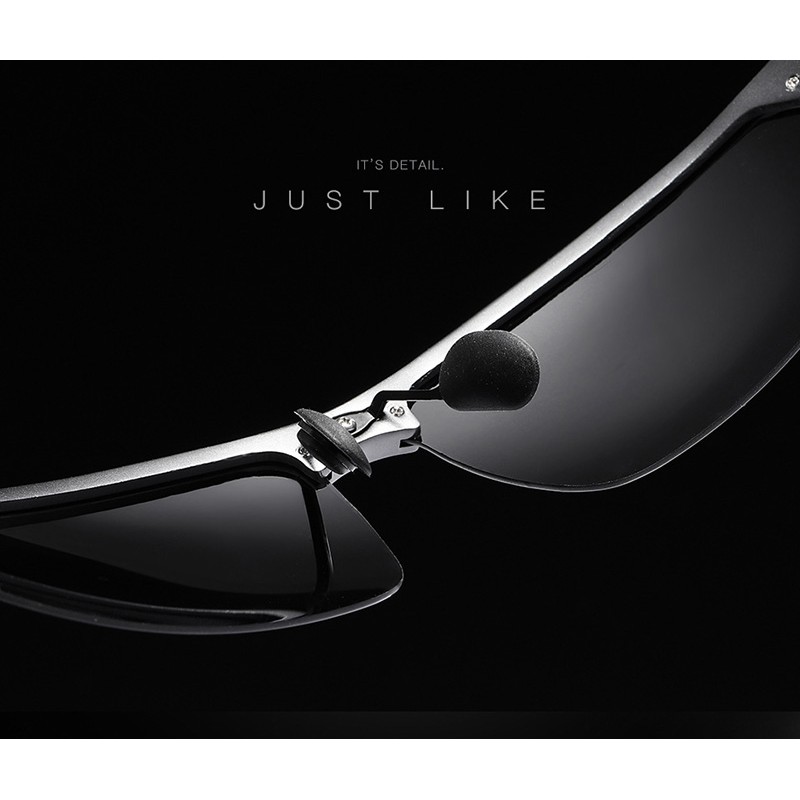 Kính Mát Nam Phân Cực Polarized 8001 (Đen gọng xám) | BigBuy360 - bigbuy360.vn