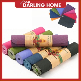  Thảm Tập Yoga, Thảm Tập Thể Dục Chống Trượt TPE 2 Lớp 6mm Cao Cấp - Darling Home