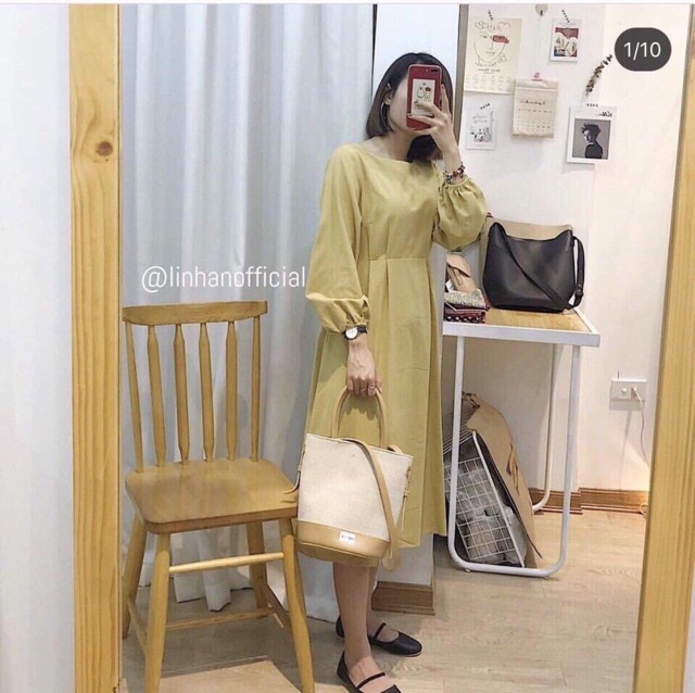 Váy thô thắt nơ