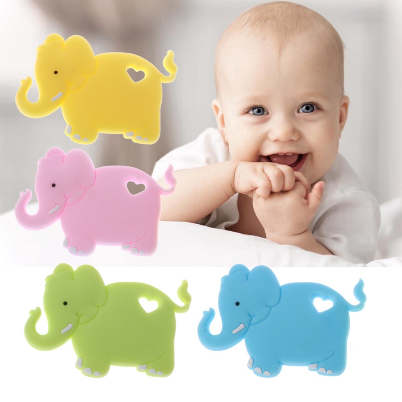 Đồ Chơi Gặm Nướu Cho Bé Hình Chú Voi Bằng Silicone DIY