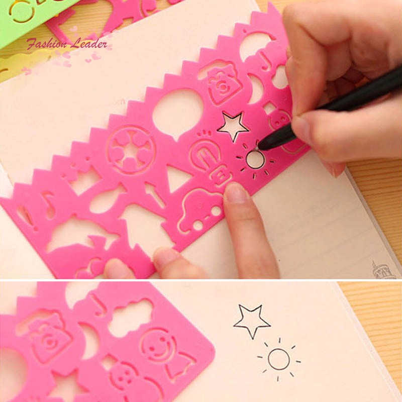 Bộ 4 Thước Vẽ Hình Động Vật Thú Vị Cho Trẻ Em | BigBuy360 - bigbuy360.vn