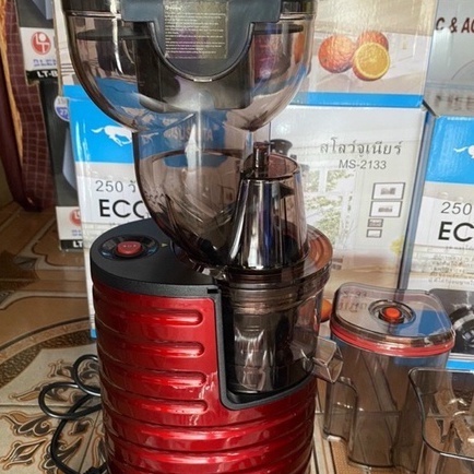 Máy Ép Chậm Hoa Quả Misushita Xuất Xứ Thái Lan, Bảo Hành 12 Tháng, Công Suất 250W, Thiết Kế Thông Minh TẶNG LÕI LÀM KEM