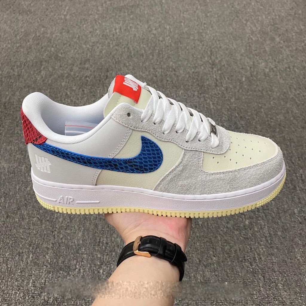 Giày thể thao AF1 Dunk Low SP cổ thấp - Giày sneaker AF1 Da lộn thấp cổ logo lưới xanh Mới Nhẩt 2022 FullBox