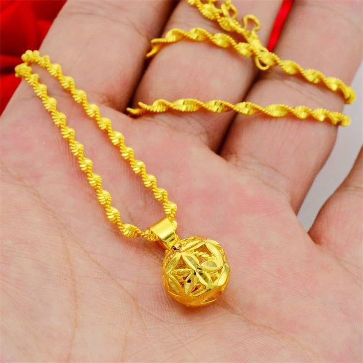 Dây Chuyền Nữ Quả Cầu Đá, Vòng Cổ Nữ Namoo V237 Jewelry