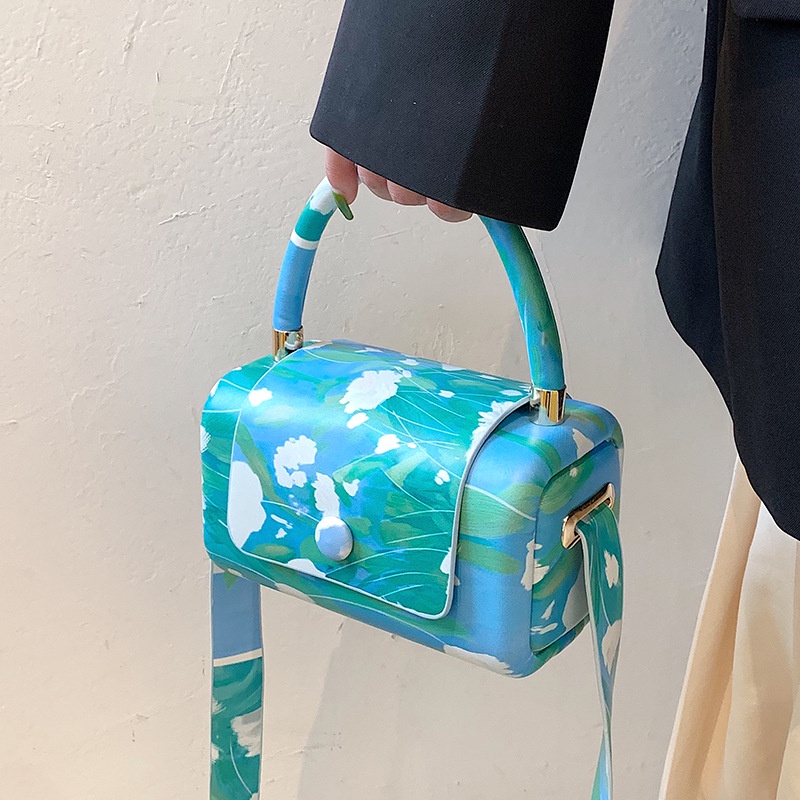 Túi đeo chéo IELGY cỡ nhỏ màu sắc tương phản chất lượng cao thời trang cho nữ