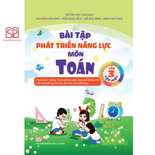 Sách - Combo 4 cuốn Bài tập phát triển năng lực Lớp 3 môn Toán, Tiếng Việt tập 1,2 - NXB Đại học Sư Phạm
