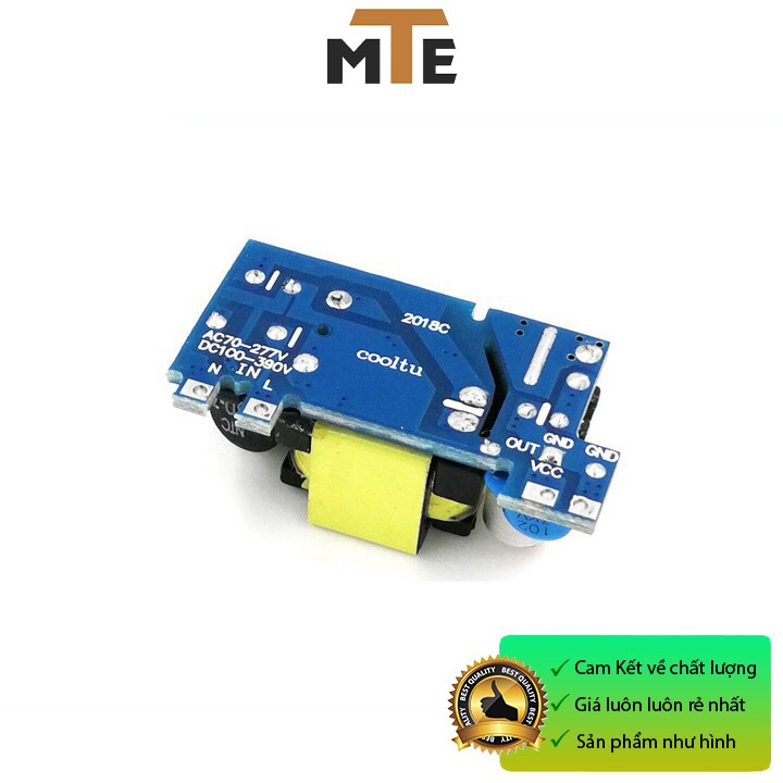 Mạch nguồn siêu mini 220V - 12V 1A 1 hàng chân - Module nguồn hạ áp cực nhỏ gọn thích hợp cho các dự án IOT