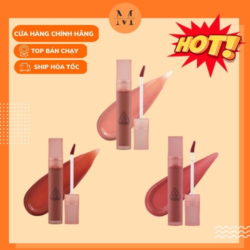 Hàng Chính Hãng] Son Kem 3Ce Blur Water Tint - Trang Điểm Môi