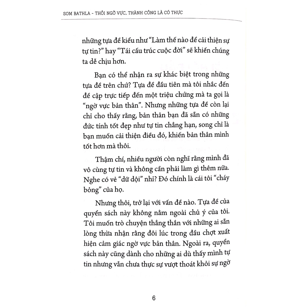 Sách - Thôi Ngờ Vực, Thành Công Là Có Thực (Som Bathla- Văn Lang)