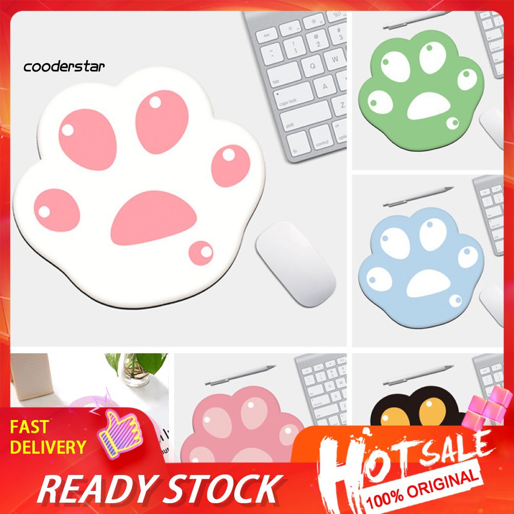 Miếng lót chuột máy tính thiết kế hình móng mèo dễ thương chống trượt