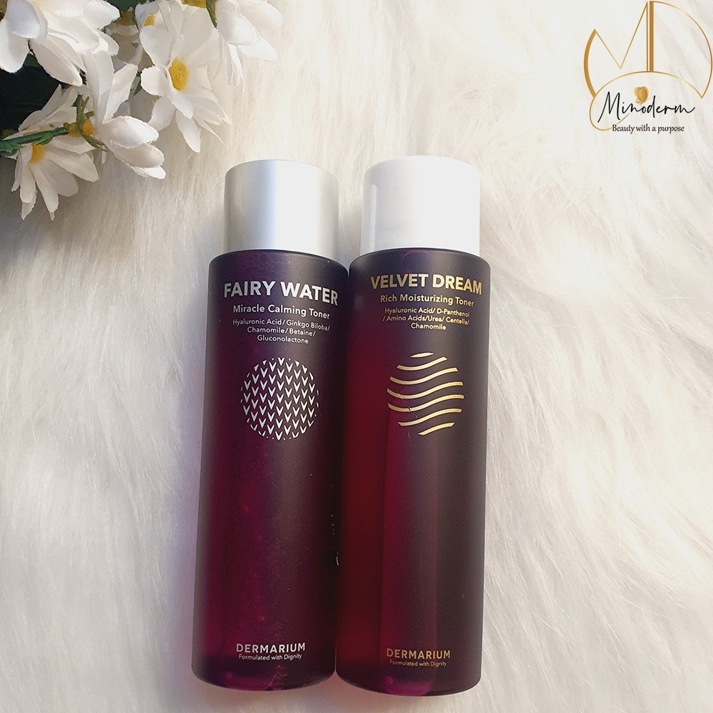 [Mã 153FMCGSALE1 giảm 10% đơn 250K] Toner DERMARIUM Fairy water, Velvet dream làm dịu da, cấp ẩm chuyên sâu 150ml | BigBuy360 - bigbuy360.vn