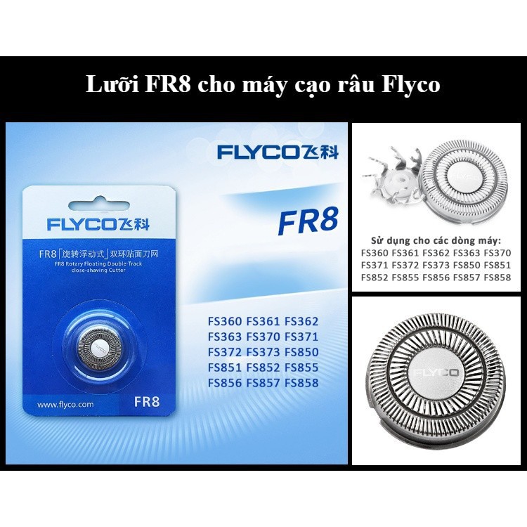 Bộ 3 Lưỡi máy cạo râu FLYCO FR8