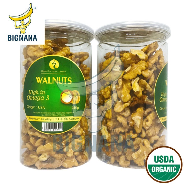 Nhân Hạt Óc Chó Đã Tách Vỏ Mỹ Hộp 250gr, Tốt Cho Mẹ Và Bé